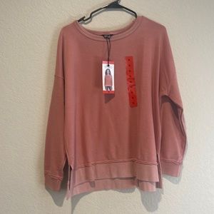 Buffalo David Bitton Old Rose Sodt French Terry Crewneck Sweater